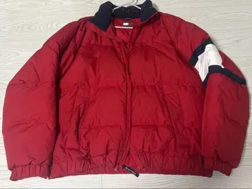 Tommy Hilfiger 빨간색 다운 자켓 XL 오버 사이즈