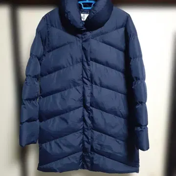 네이비 퀼팅 다운 자켓