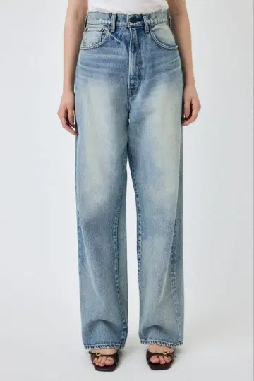 moussy HW DAMAGE LOOSE STRAIGHT DENIM 23