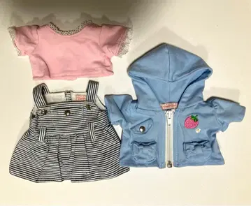 새상품급 마더 가든 우사모모 의류 3종 세트 옷 갈아입히기 봉제 인형