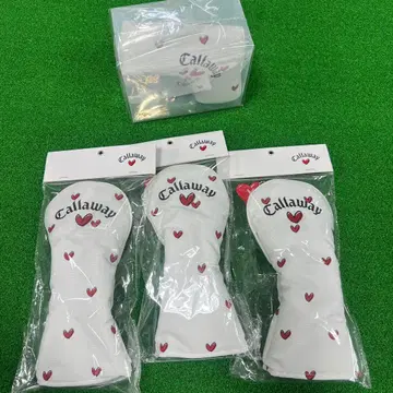 Callaway 하트 무늬 골프헤드커버 4개 세트