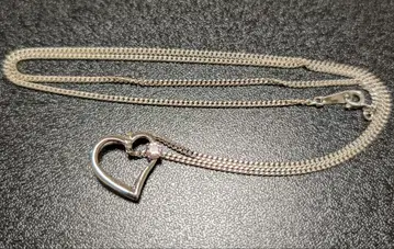 하트 목걸이 실버 925