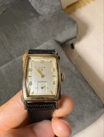 Elgin 수동 와인딩 빈티지 금테 10kRGP 로카빌리 구제 의류