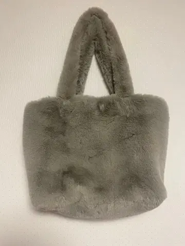 H&M 인조 모피 토트백