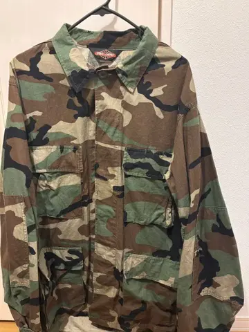 TRU-SPEC 카모플라쥬 밀리터리 셔츠 카모플라주 구제 의류