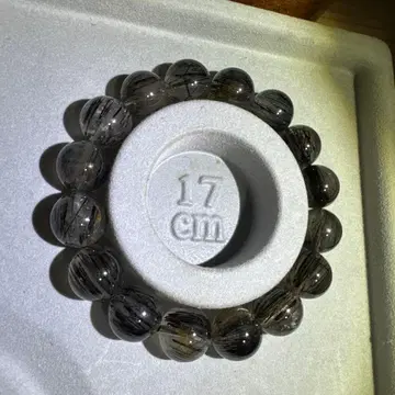 루틸 쿼츠 블랙 팔찌 17cm