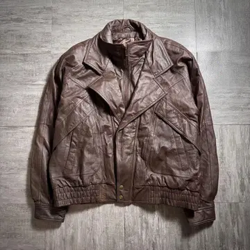 [ 90's ] WILSONS 천연 가죽 가죽 자켓 브라운 XL 사이즈