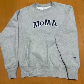 Champion MoMA 로고 맨투맨 S 사이즈 그레이