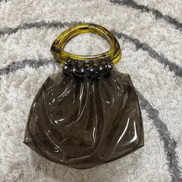 SLY 브라운 클리어 핸드백