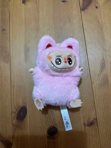 미사용 새상품 귀여운 핑크색 희귀 고양이 러브브 봉제 인형