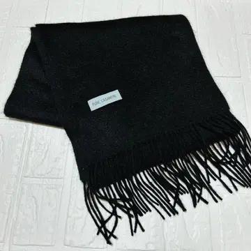 새상품급 퓨어 캐시미어 머플러 블랙 그레이