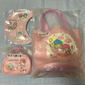 산리오 키키라라 당첨 복권 백 미니 파우치 멜라민 플레이트