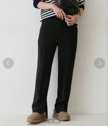 CARREMAN 밑단 지퍼 팬츠 프레임워크