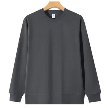 다크 그레이 크루넥 맨투맨