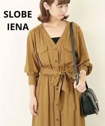 슬로브 이에나 가을/겨울 롱 원피스 2웨이 브라운 가운으로도