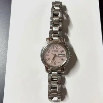 WACO 핑크 다이얼 솔라 워치