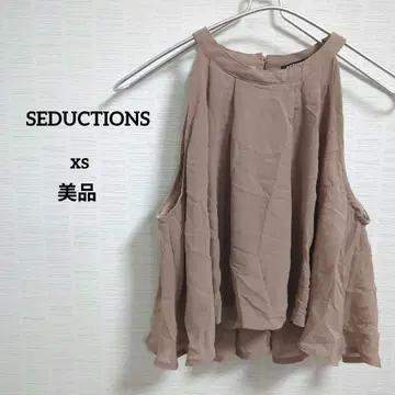 해외 구제 의류 1점 SEDUCTIONS 베이지 슬리브리스 튜닉 XS