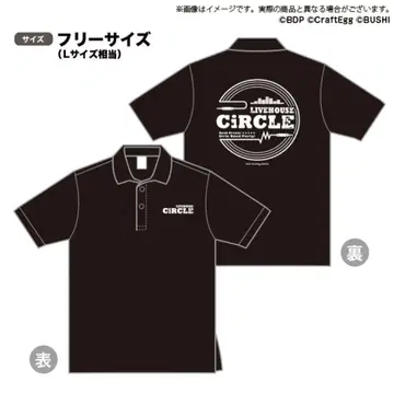 BanG Dream! 걸즈밴드파티! CiRCLE 로고 피케 셔츠