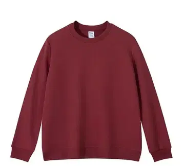 버건디 크루넥 맨투맨