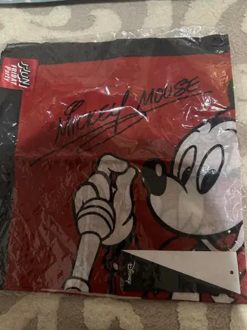 재중 콜라보 미키마우스 스카프