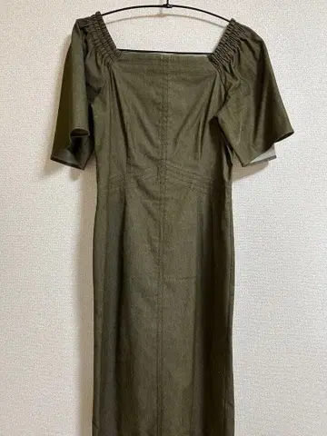 anuans 데님 오프숄더 원피스