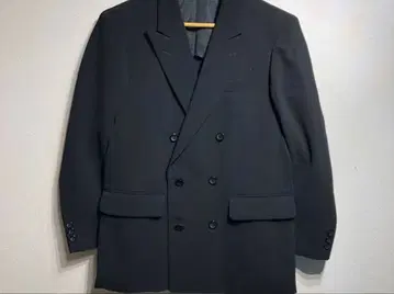 Sociel aurel 더블 브레스트 자켓 블랙