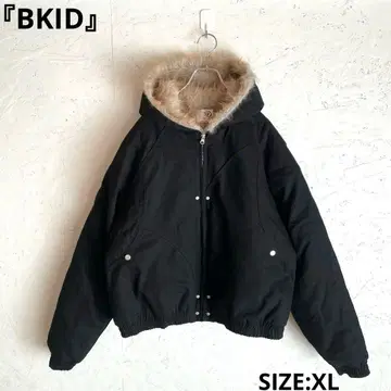 [ BKID ] 퍼 사양 액티브 자켓 후드티 블랙 XL