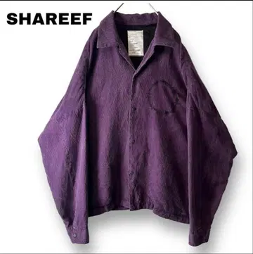 SHAREEF 퍼플 오버사이즈 셔츠