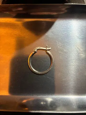 [빈티지] 실버 후프 귀걸이 (한쪽 귀용)
