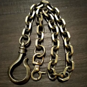 놋쇠 훈증 팥 12mm 지갑 체인 빈티지 브라스 원형 후크