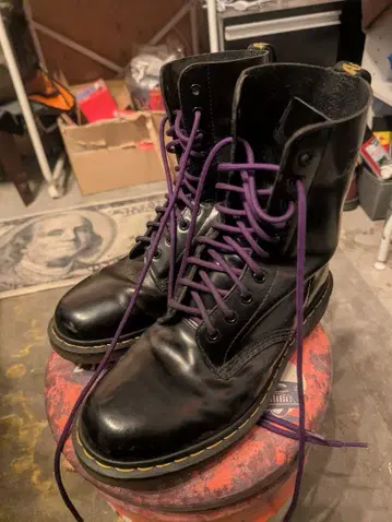 닥터 마틴 블랙 워크 부츠 UK 8