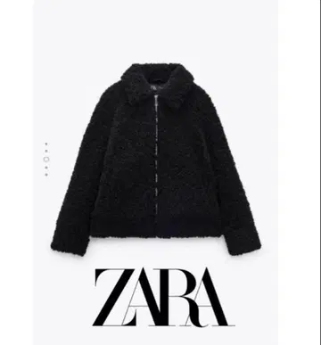 ZARA 블랙 보아 자켓 S