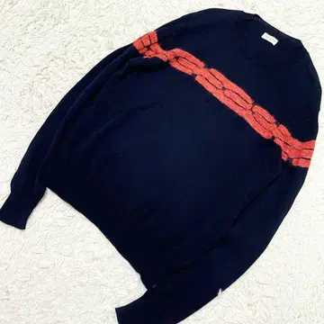 최근 모델 드리스반노튼 코튼 알파카 니트 네이비 L 상당