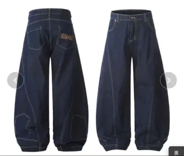 HOOK 와이드 팬츠 L 사이즈 인디고