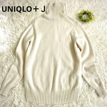 유니클로+J 미들 게이지 캐시미어 블렌드 터틀넥 스웨터 M