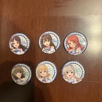 아이돌 마스터 데레마스 신데렐라 걸스 페스티벌 xR Co 캔뱃지 6종