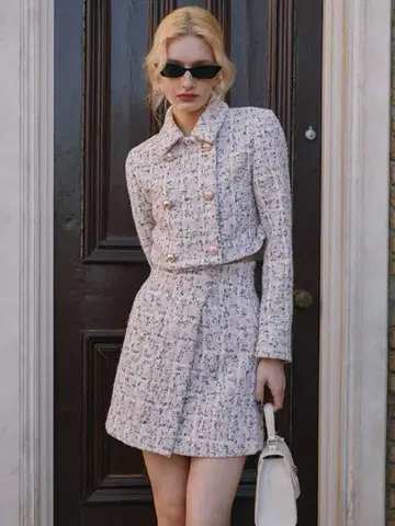 eimy istoire 스프링 컬러 트위드 미니 스커트