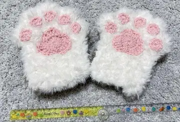 고양이 손 암워머 핸드워머 발바닥 핸드메이드 장갑