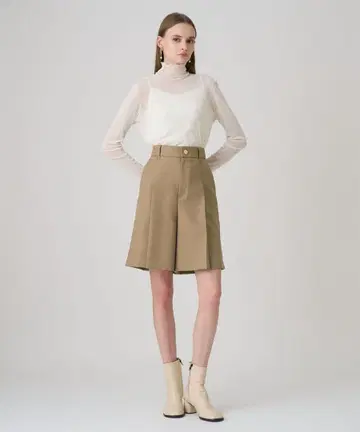ANAYI 하프 팬츠 베이지