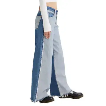 리바이스 Levis 바이컬러 와이드 팬츠