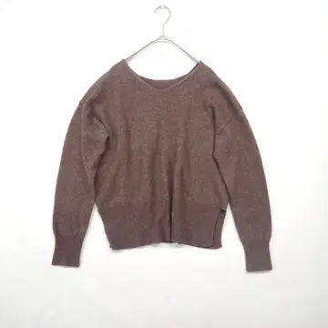 밴야드 스톰 복슬복슬 램스울 라이트 니트 앞뒤 2way 울 브라운