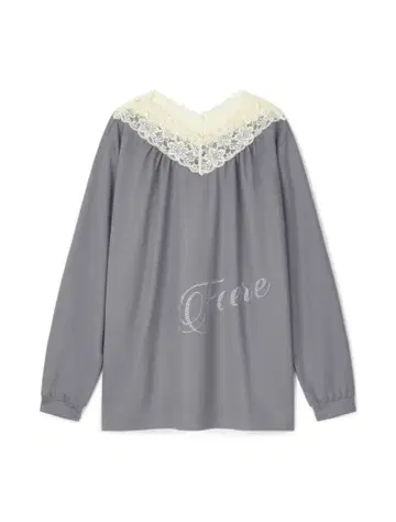 shop faerie 페어리 레이스 V넥 셔링 상의