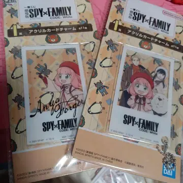 SPY x FAMILY 아크릴 카드 참 2개 세트