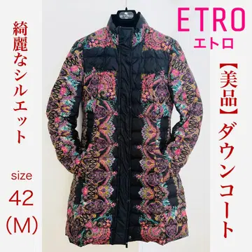새상품급 레어 에트로 다운 코트 다운 자켓 아우터 42