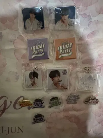 재중 FRIDAY Party 아크릴 키링 세트