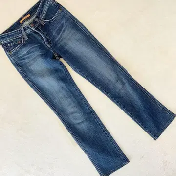 리바이스 여성용 청바지 스트레치 슬림핏 데님 블루 계열 M