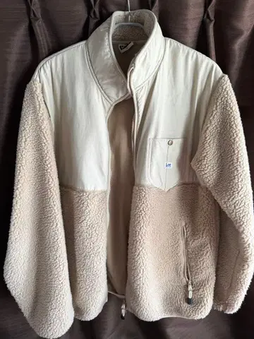 Lee 플리스 자켓 L 사이즈 크림색