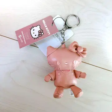 로리즈팜 키티 토이 키링 인조 가죽 핑크