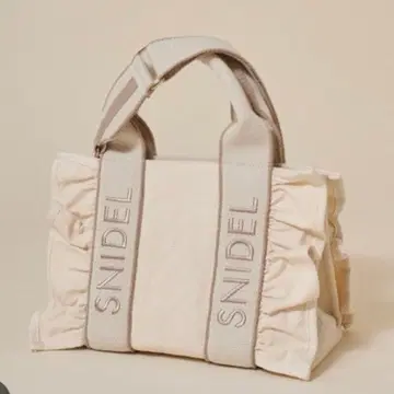 SNIDEL 프릴 로고 백