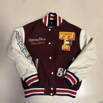 TOMMY JEANS 바시티 자켓 와펜 올 패턴 S 사이즈